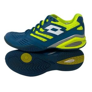Lotto Stratosphere‎ III Speed Blue & Neon Yellow Fit Foam Ortholite Tennis Shoes
